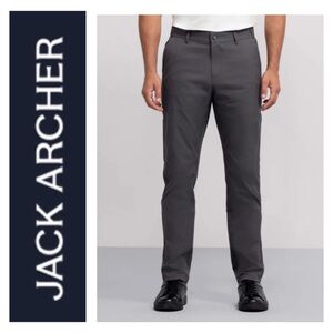 Jack Archer Jetsetter Tech Straight Fit Pants Men Size 35 x 32 Charcoal Gray